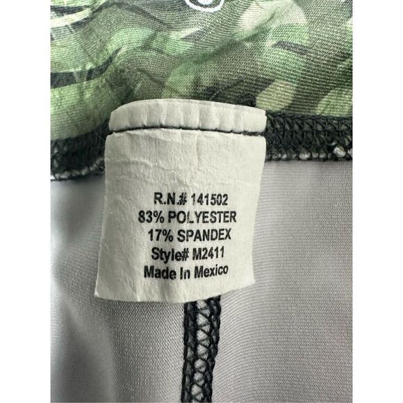 Evolution and Creation Women's M Palms Leaves Print Capri Leggings 21,5 “ Green - Picture 7 of 11